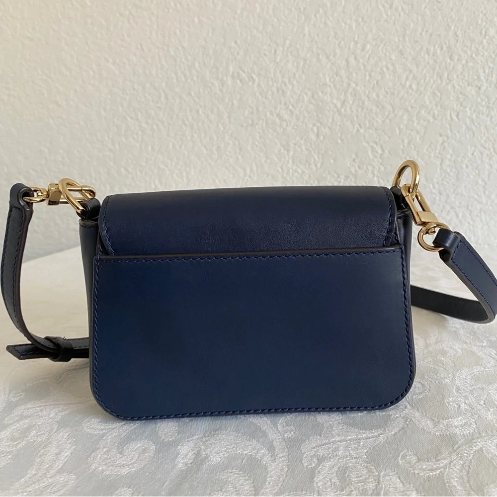 Tory Burch Lilium Micro Satchel Navy blue
